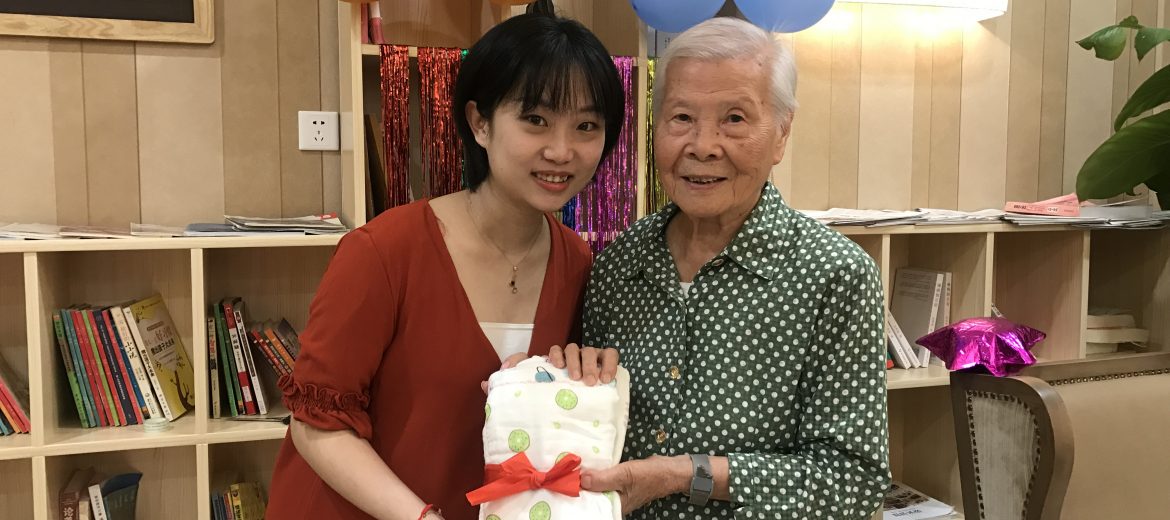 Inter-generational love : first resident and first baby celebrate their birthday